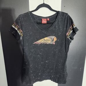 Indian Motorcycle Black Graphic Tee